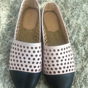 Loeffler Randall flats black and pink